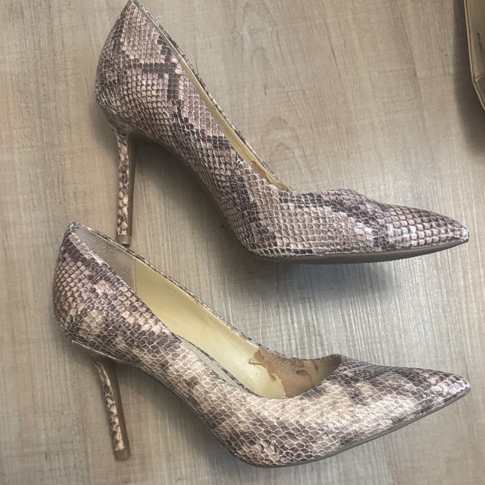 Katy Perry Collections Snakeskin Heels